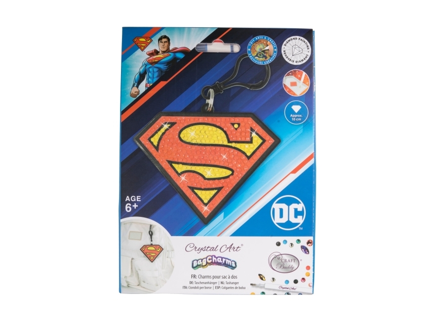 Superman, Crystal Art Bag Charms