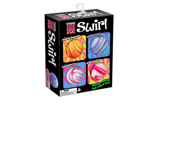NeeDoh Teenie Swirl 4 -Pack