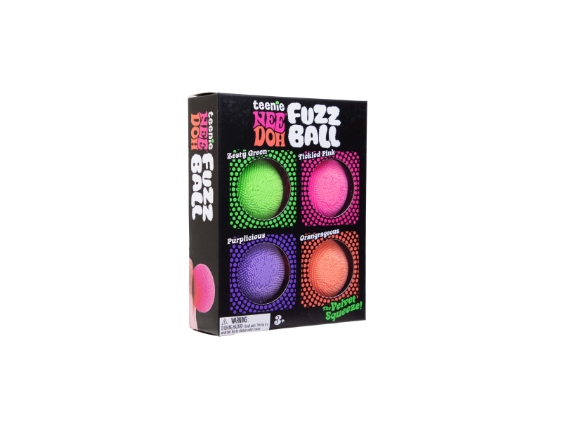 NeeDoh Teenie Fuzz Ball 4 -Pack