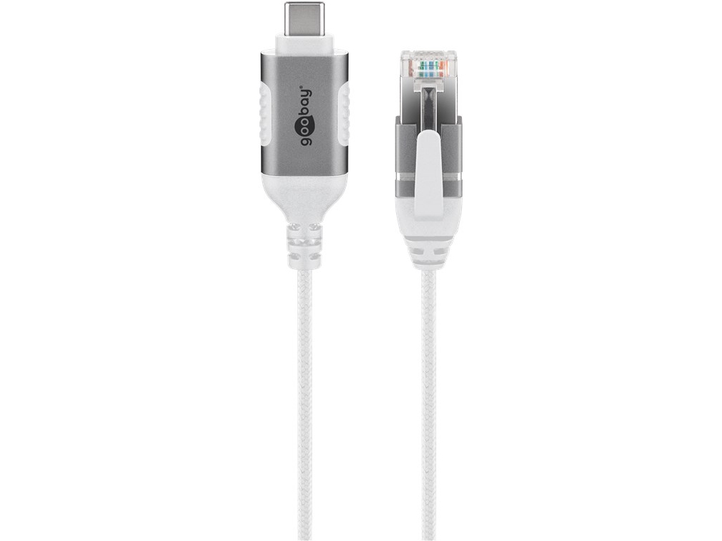 Goobay 74391, Usb 3.1 Type A, Rj45, 10 M, Hvid