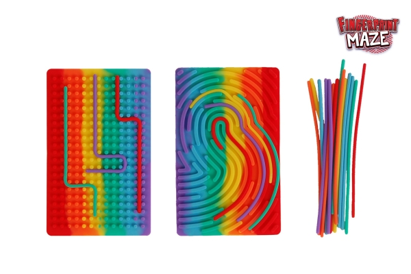 Fingerprint Maze Rektangel med 18 stænger 2 asst.