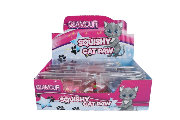 Taba Squishy Cat Paw 40gr. 3 asst. CDU | Leksaker - För dom minsta - Aktivitetsleksaker | GameStuff