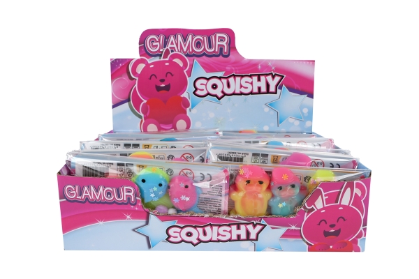 Glamour Squishy Tiere 3Er-Set 2-Fach Sortiert