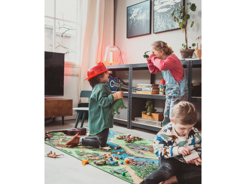 Rebel Roads Legetæppe - Dino verden - 95 x 133 cm