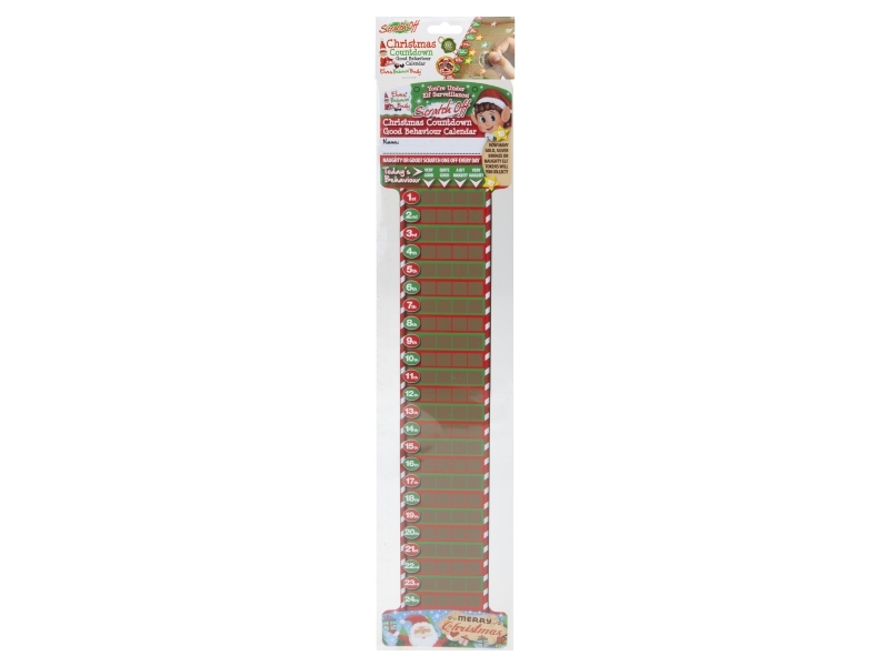 Elves Behavin' Badley Scratch Off Countdown Calendar