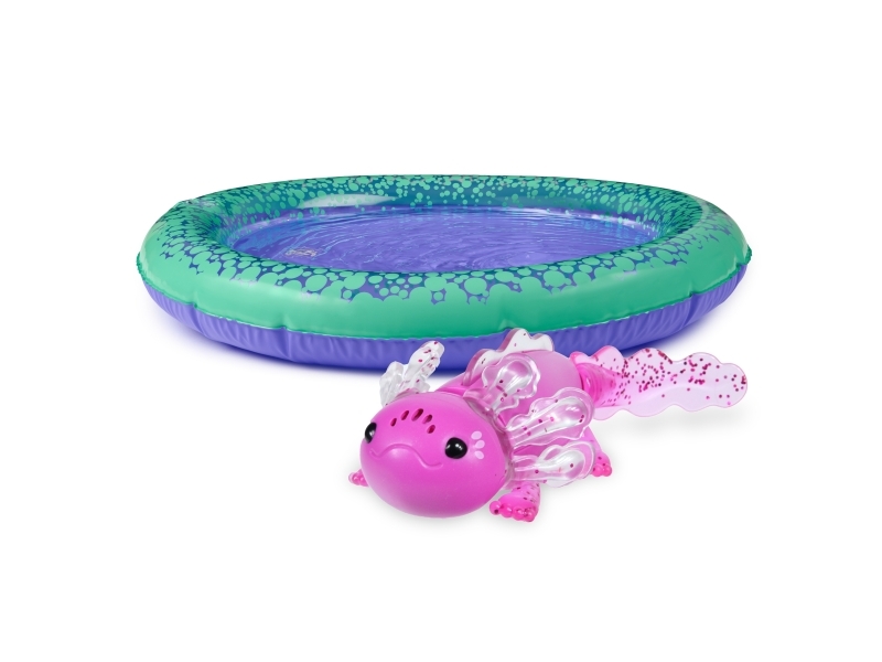 Fingerlings Magenta Glitter Axolotl with Pool