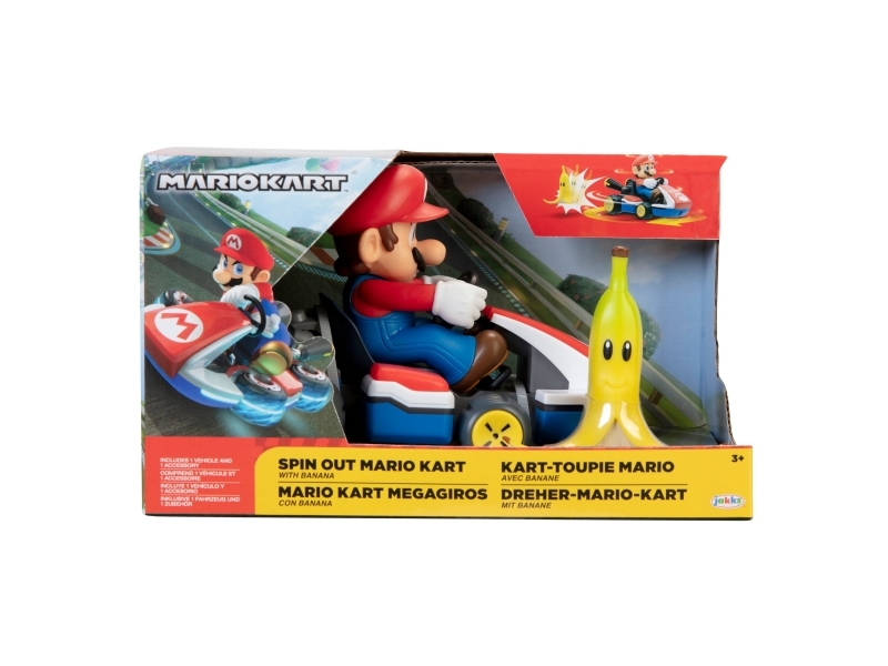 Super Mario 2.5 Inch Spin Out Mario Kart Mario