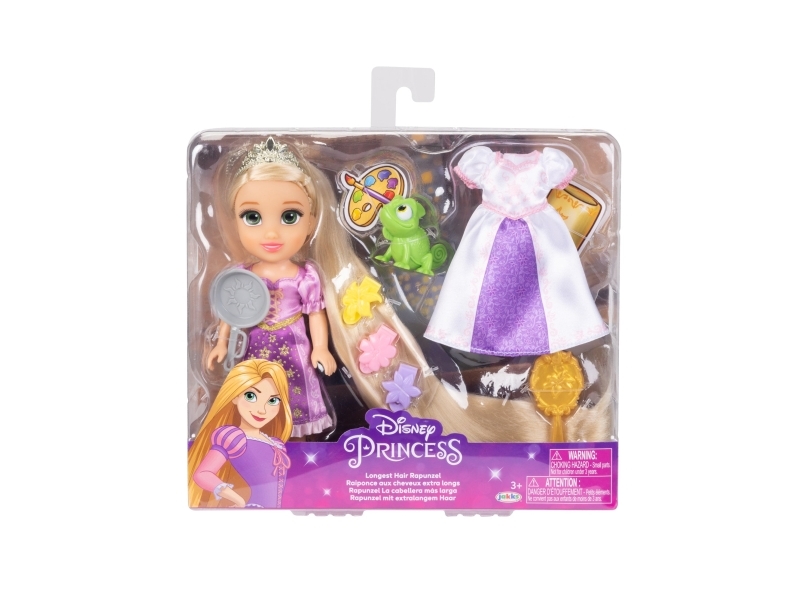 Jakks Pacific Mini Disney Tangled Rapunzel Dukke 16 Cm + Priedai