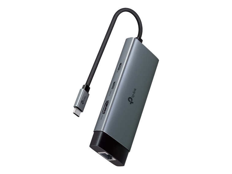 TP-Link UH6120C, USB Type-C, USB Type-C, Grå, Rund kabel, 0,18 m, 118,2 mm | Datortillbehör - Kablar & adaptrar - USB-hubbar | GameStuff