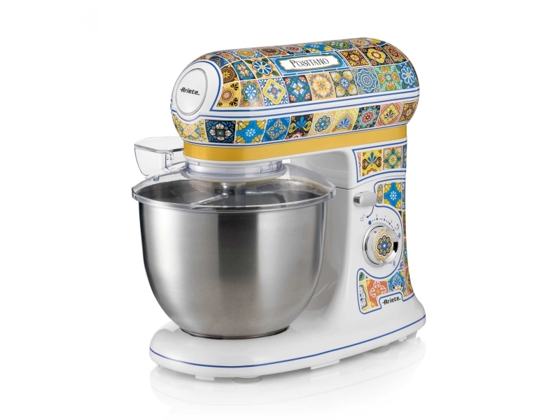 Ariete 1588/0P, Stavblender, Blå, Gul, Æltning, Blanding, 5,5 L, Drejning, Rustfrit Stål