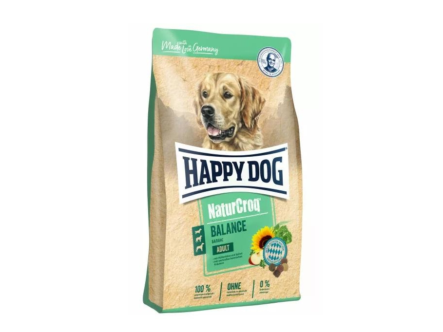 Happy Dog Naturcroq Balance, Voksen, Enhver Race, Spinat, 15 Kg