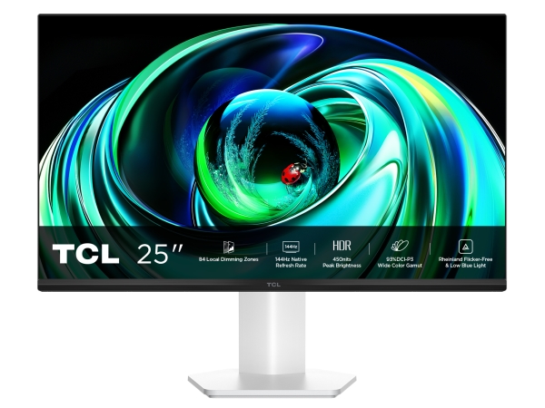 Tcl 25G54, 63,5 Cm (25"), 1920 X 1080 Pixel, Fuld Hd, Qled, 5 Ms, Hvid