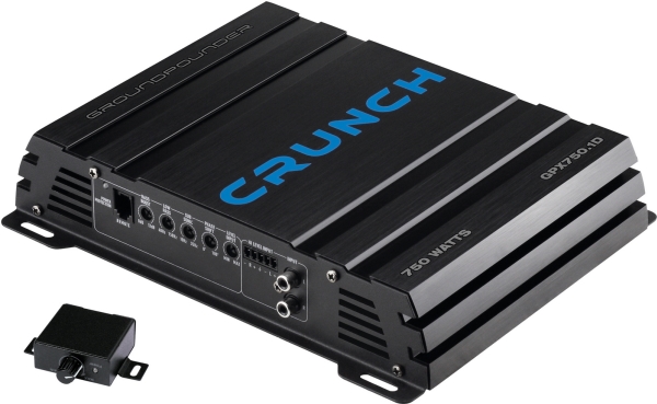 Crunch GPX750.1D, D, 1 kanaler, 750 W, 375 W, 20000 ohm (O), 0,02%
