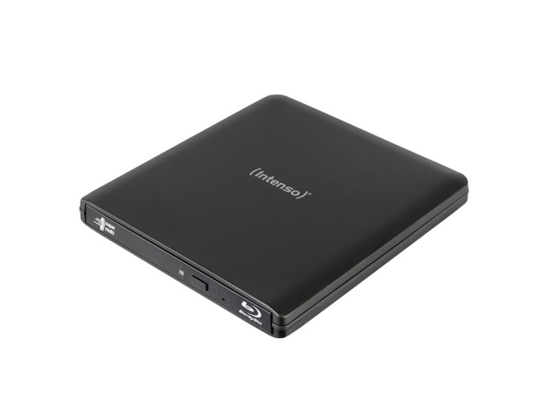 Intenso EOD 500BD Slim, Sort, Front, Desktop/Laptop, Blu-Ray ROM, USB 3.2 Gen 1 (3.1 Gen 1), BD-R, BD-R DL, BD-R XL, BD-RE, BD-RE DL, BD-ROM, CD-DA, CD-R, CD-ROM, CD-RW, DVD+R, DVD+R DL,...