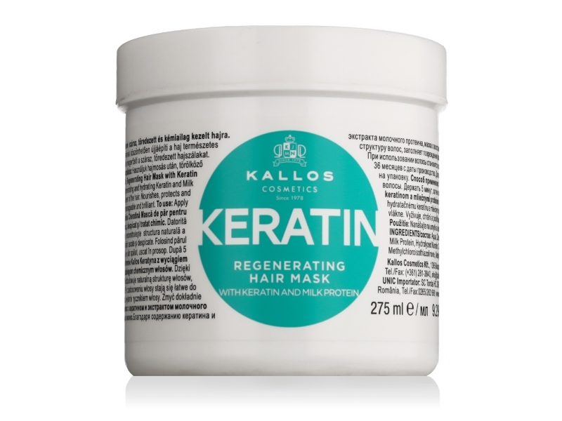 Kallos Keratin Hair Mask With Keratin And Milk Protein 275 Ml