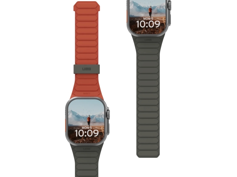Urban Armor Gear 194161117291, Urrem, Apple, Watch Series 1-3 42Mm, Series 4-6 & Se 44Mm, Series 7-9 45Mm, Ultra 1-2 49Mm., Silikone