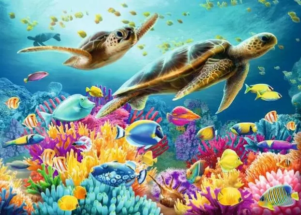 Dėlionė Ravensburger - Puzzle Mėlyna Underwater World 1000p (12000577)