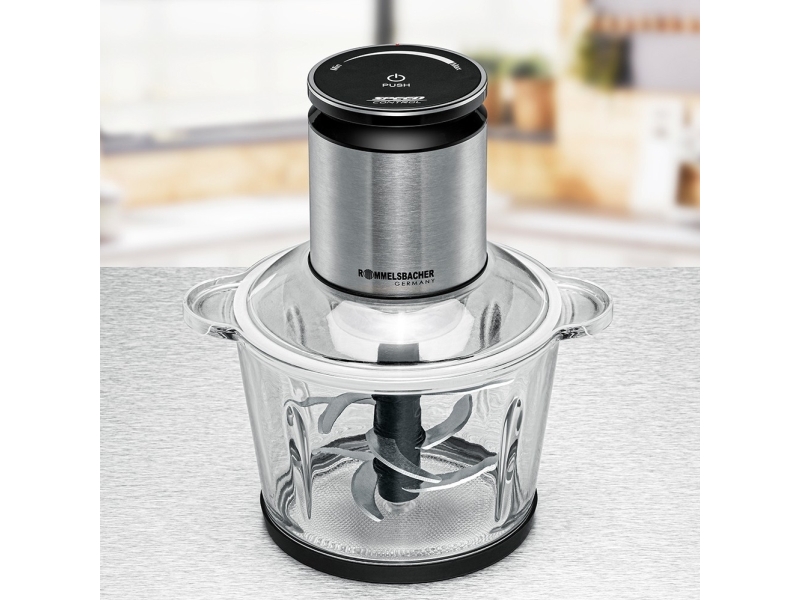 Rommelsbacher Mz 800, 2,7 L, Schwarz, Edelstahl, Glas, Edelstahl, Edelstahl, Tasten
