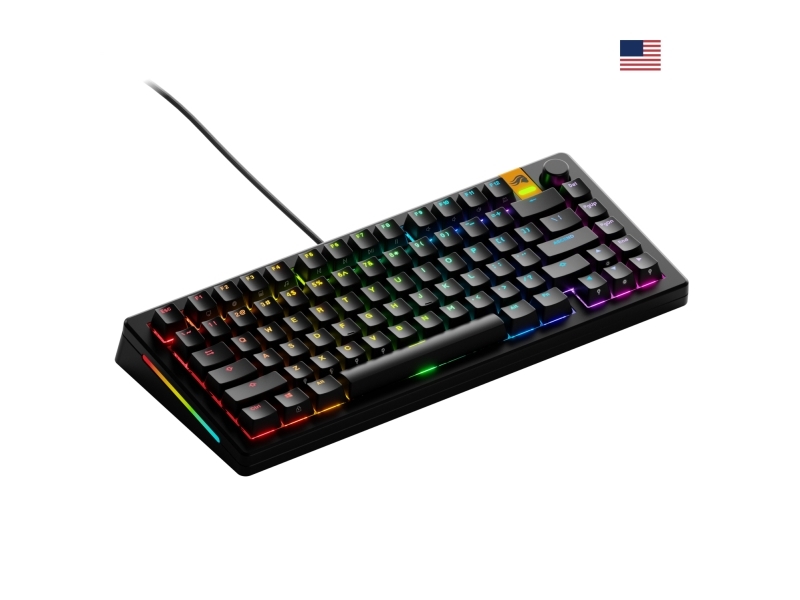 Glorious Gaming Gmmk 3 He 75% Prebuilt, Ledningsført, Usb, Mekanisk, Qwerty, Rgb Led, Sort