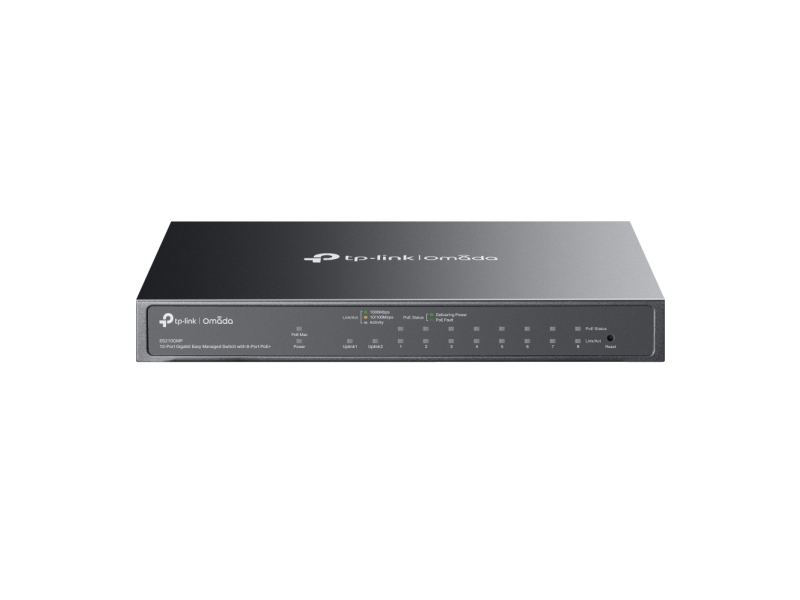 Tp-Link Omada Es210gmp, Administreret, Gigabit Ethernet (10/100/1000), Strøm Over Ethernet (Poe), Kan Monteres På Væggen