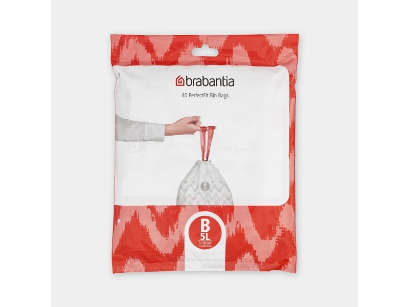 Brabantia 137747, 7 l, Vit, Plast, Kina, 340 mm, 330 mm | Rengöring - Avfallshantering - Soppåsar | GameStuff