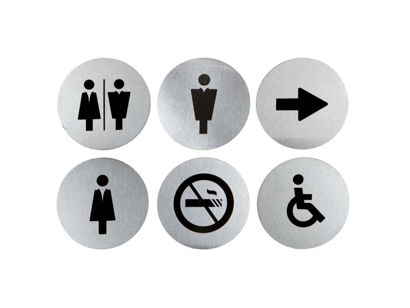 Securit SI-SS-SET, Stål, Sølv, Monokromatisk, Rund