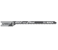 Bosch Accessories 2609256757 Jigsaw Klinge Hcs, U 19 Bo 2 Stk