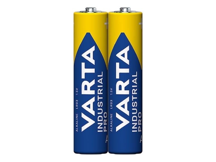 Varta Industrial Pro, Engångsbatteri, AAA, Alkalisk, 1,5 V, 2 styck | EL Artiklar - Batteri - AAA-batterier | GameStuff
