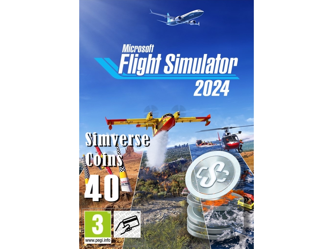 Microsoft Flight Simulator 2024 - 40 Simverse-mønter, Xbox Series S, Storbritannien