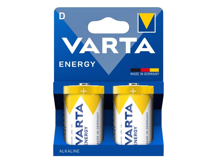 Varta Energy, Einwegbatterie, D, Alkali, 1,5 V, 2 Stück(E)
