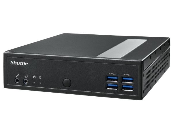 Shuttle XPC fanless DL40N - Barebone - mini PC 1 x N-series N150 / op til 3.6 GHz - RAM 0 GB - Intel Graphics - Gigabit Ethernet, 2.5 Gigabit Ethernet