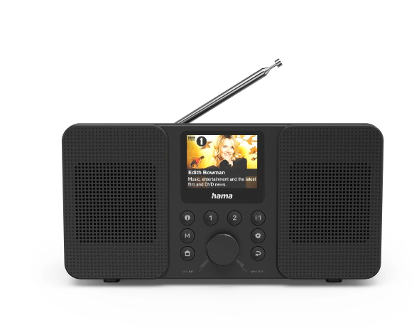 Hama 00054257, Henkilökohtainen, Digitaalinen, DAB, DAB+, FM, 3 W, TFT, 6,1 cm (2.4)