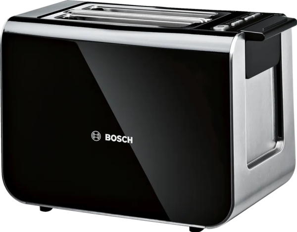 Bosch TAT8613N, 2 skive(r), Sort, Rustfrit stål, Knapper, Niveau, LED, 860 W