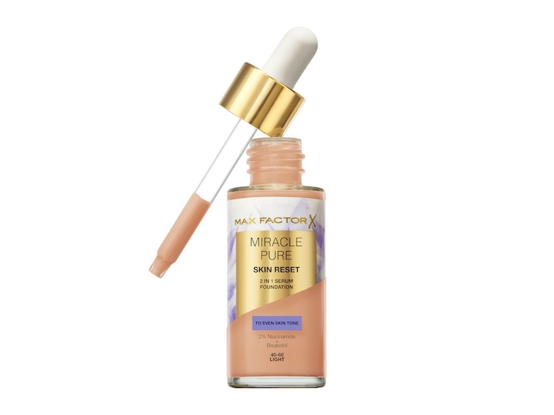 Max Factor Miracle Pure Skin Reset 2In1 Serum Foundation 40-60 Light 30 Ml
