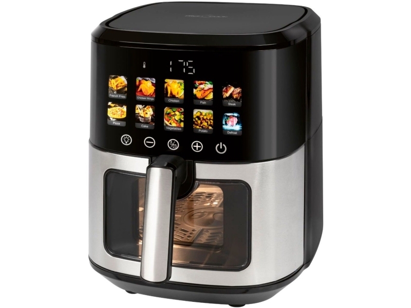 Proficook Pc-Fr 1286 H, Heißluftfritteuse, 6,5 L, 50 °C, 240 °C, Einzelbild, Schwarz, Edelstahl