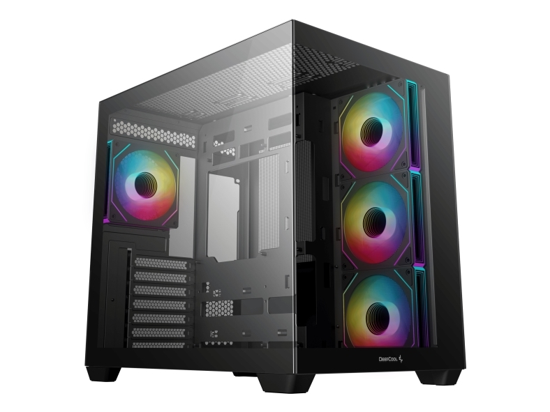 DeepCool - - genomskinlig sidopanel (härdat glas) - ingen strömförsörjning - USB/ljud | Datorkomponenter - Datorchassin & Tilbeör - Alla Datorchassin | GameStuff