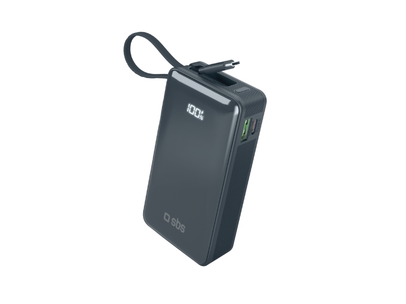 Sbs Ttbb10000lcdtcpd20b, 10000 Mah, Adaptive Fast Charging, Power Delivery, Blau