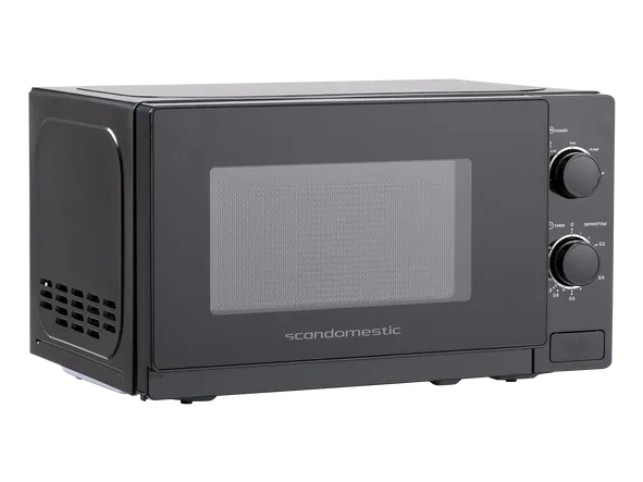 ScanDomestic MWS20B, Bänkdiskmaskin, Enbart mikrovågsugn, 20 l, 700 W, Rotations-, Svart | Vitvaror - Ugnar - Mikrovågsugnar | GameStuff