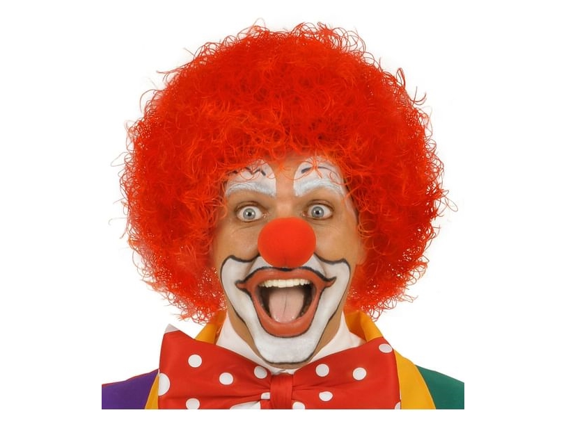 Rote Clownsperücke