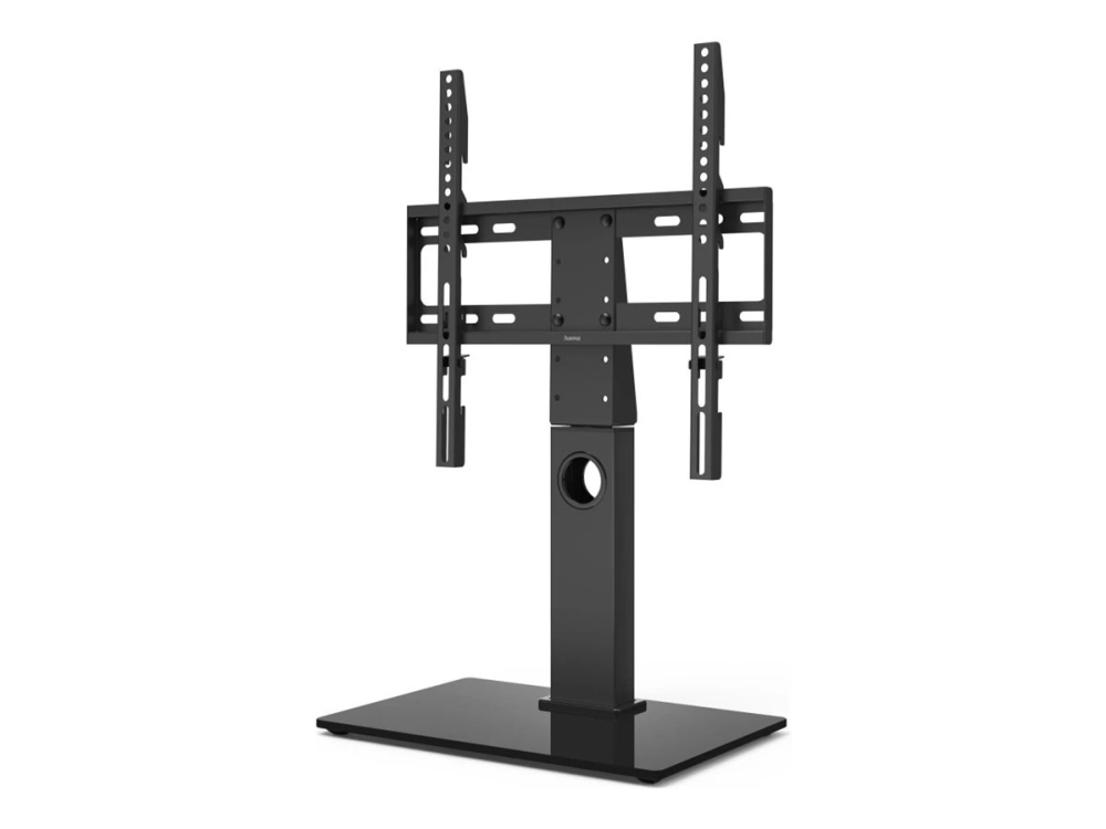 Hama - Stativ - For Lcd Display - Swivel, Height-Adjustable, Up To 30 Kg - Stål, Glas - Sort - Skærmstørrelse: 32"-55"