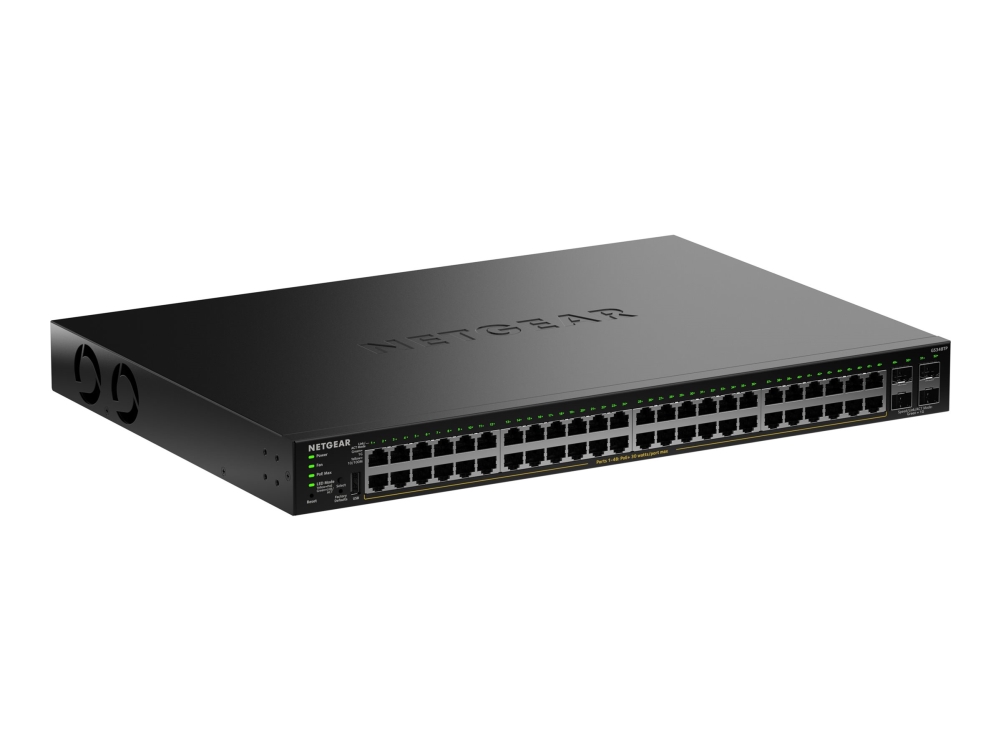 Netgear S350 Series 48-Port Gigabit Ethernet Poe+ Smart Managed Essentials Switch Mit 4 Dedicated Sfp Ports