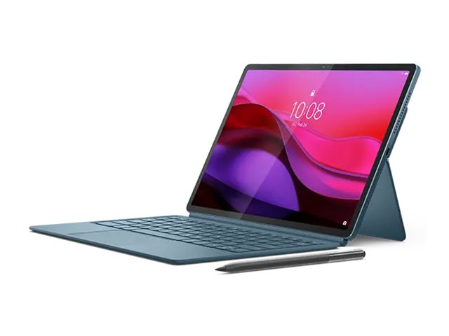 Lenovo Yoga Tab Plus Zaeg - Tablet - Android 14 Eller Senere - 256 Gb Ufs Card - 12.7" Ltps (2944 X 1840) - Tidevandsturkis - Med Lenovo 2-I-1 Tastat
