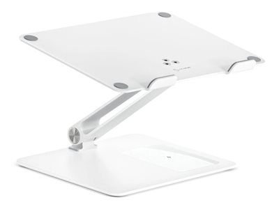 ALOGIC Elite Power - Stander til notebook - med trådløs oplader - med trådløs oplader - 11 - 17 - hvid