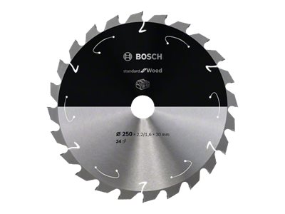 Bosch ACCU STD RUNDS&Aring;G BLAD TR&Auml; 250X30MM 24T