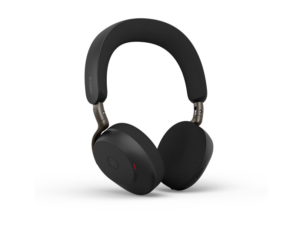 Jabra Evolve3 75 MS - Headset - på øret - Bluetooth - trådløs - aktiv støjfjerning - USB-C via Bluetooth adapter - sort - Certified for Microsoft Teams, Certified for Microsoft Teams Open Office