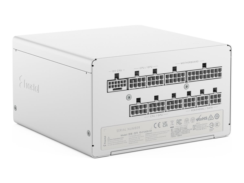 Fractal Design Ion 3 Gold 1000W, 1000 W, 100 - 240 V, Active, 45%, Over Current, Over Power, Over Voltage, Short Circuit, Under Voltage, 24-Pin Atx