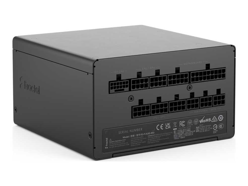 Fractal Design Ion 3 Gold 850W, 850 W, 100 - 240 V, Active, 45%, Over Current, Over Power, Over Voltage, Short Circuit, Under Voltage, 24-Pin Atx