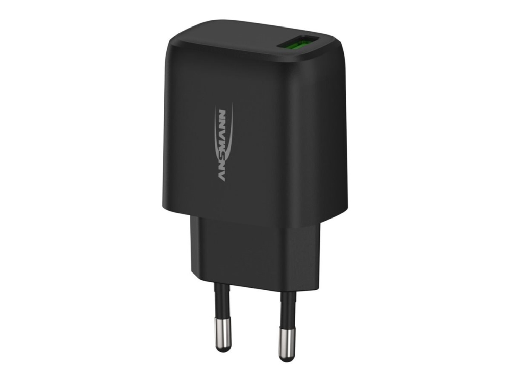 ANSMANN HC118QC - Strømforsyningsadapter - 18 Watt - 3 A - QC 3.0 (USB-C) - sort
