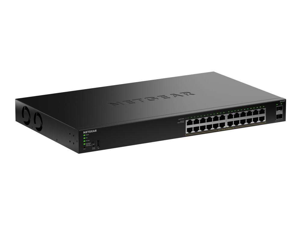 Netgear S350 Series 24-Port Gigabit Ethernet Poe+ Smart Managed Essentials Switch Mit 2 Dedicated Sfp Ports