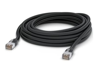 Ubiquiti - Patchkabel - RJ-45 (han) til RJ-45 (han) - 8 m - 6 mm - STP - CAT 5e - udendørs, 100 Mbps Ethernet understøttelse - sort